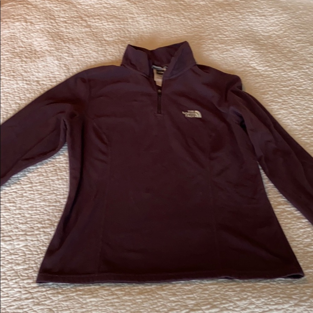 Northface Eggplant colored long sleeved fleece
